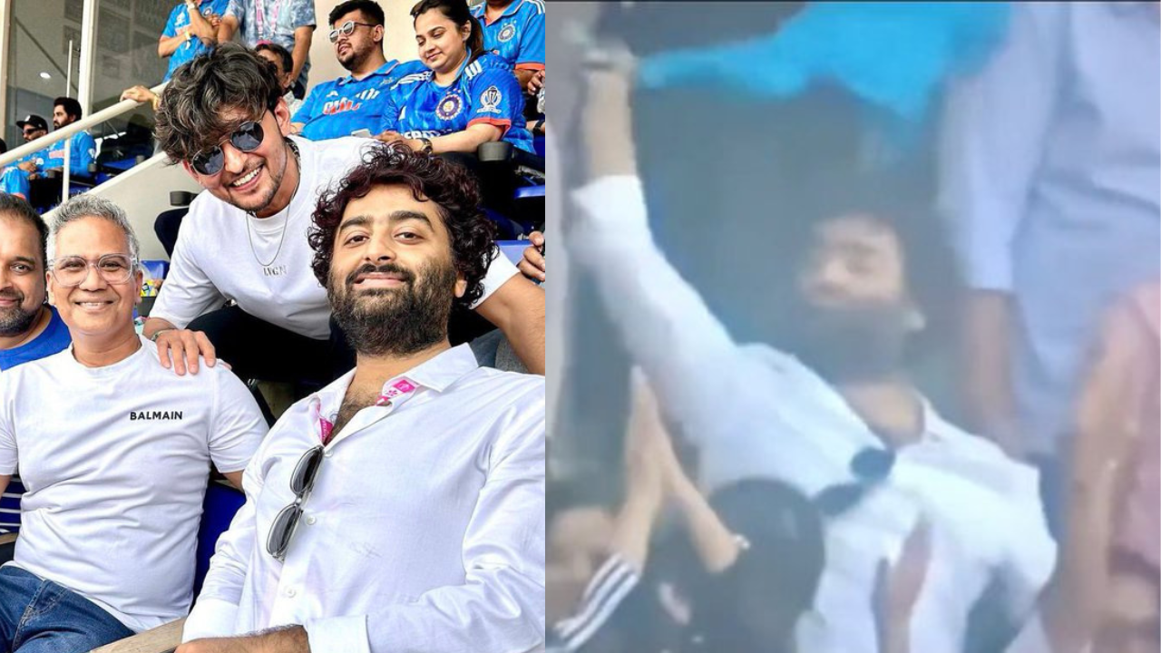 Ind Vs Pak: Arijit Singh's Unbelievable Celebration Shakes the Stadium - Must-See World Cup Video!