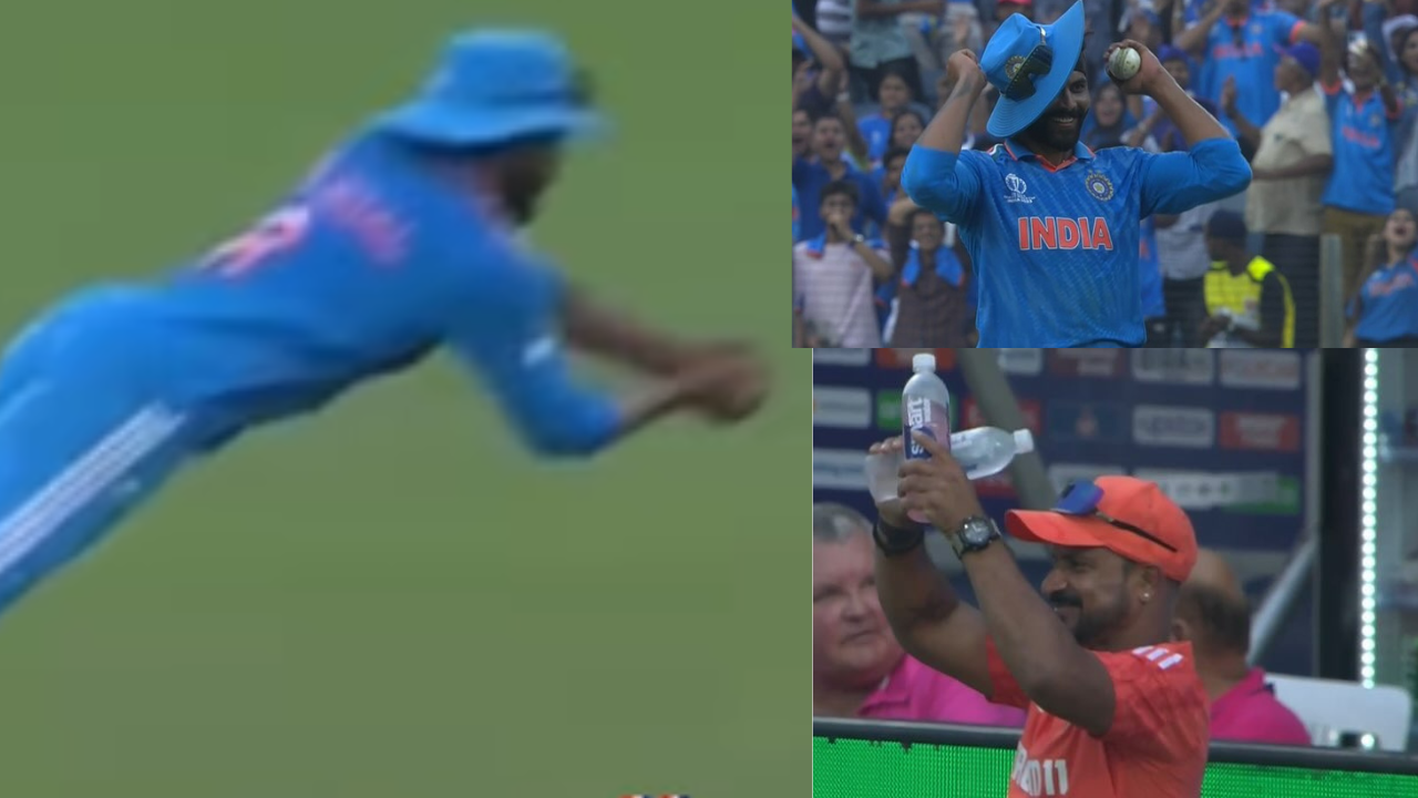 IND Vs. BAN Worldcup 2023: Jadeja's Gravity-Defying Catch Shocks the Cricket World! Must-See Moment