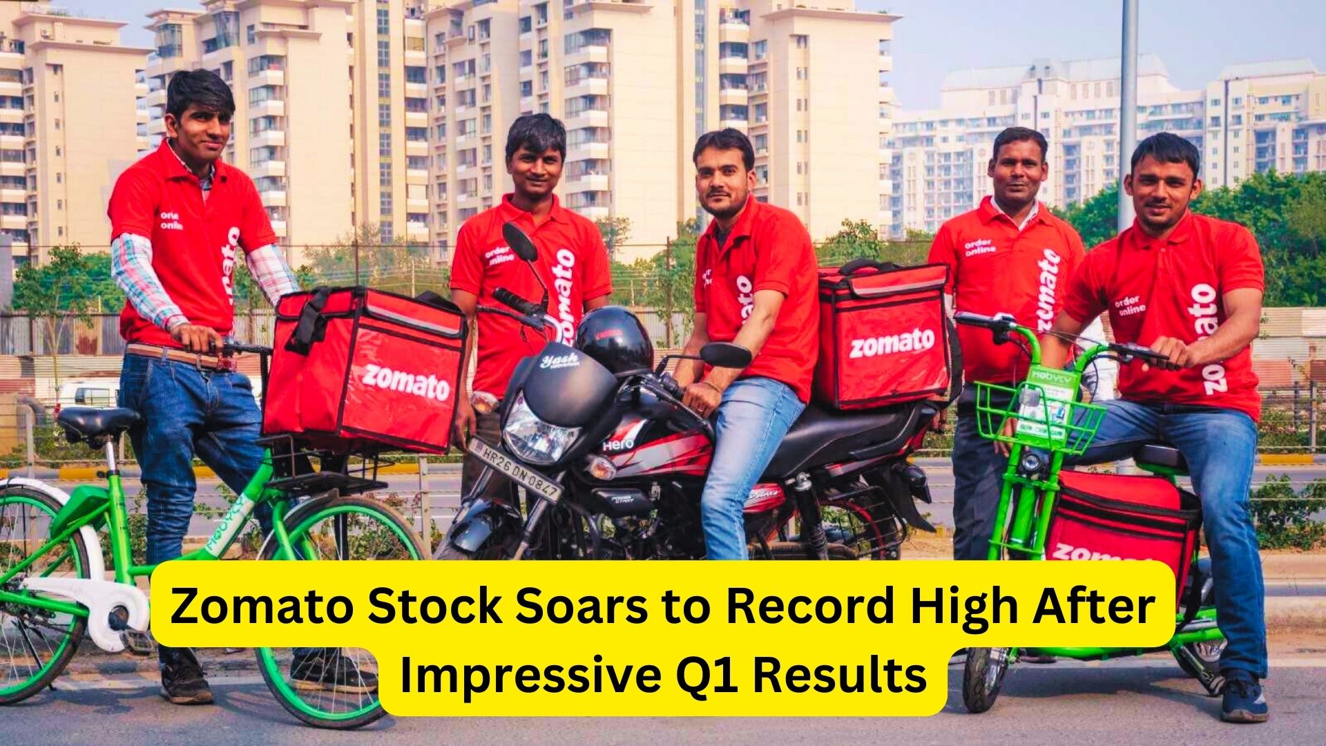 Zomato Stock Soars to Record High After Impressive Q1 Results